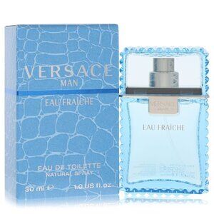 Versace Man by Versace Eau Fraiche Eau De Toilette Spray (Blue) 1 oz